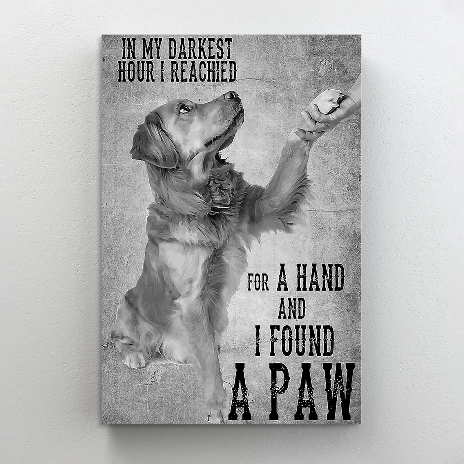 Trinx Golden Retriever Meaning Quotes 1 Piece Rectangle Graphic Art